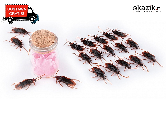 Zestaw zwierzątek na Halloween: 10 realistycznych karaluchów – zrobią wrażenie na każdym! Wysyłka GRATIS! (9,90 zł)