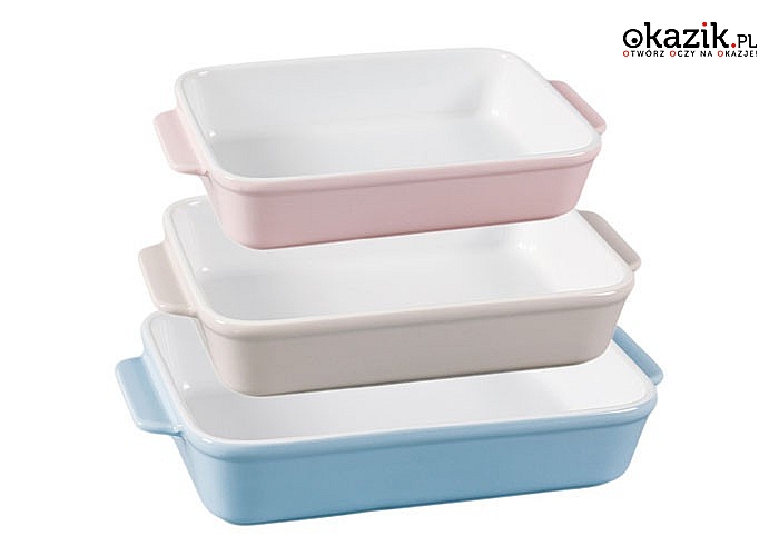 Ceramiczna forma- naczynie do zapiekania i serwowania potraw o pojemności 1,15l . 4 kolory do wyboru