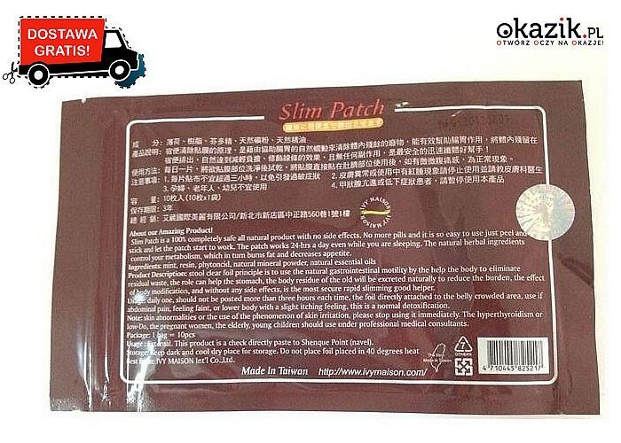 Plastry modelujące sylwetkę Slim Patch