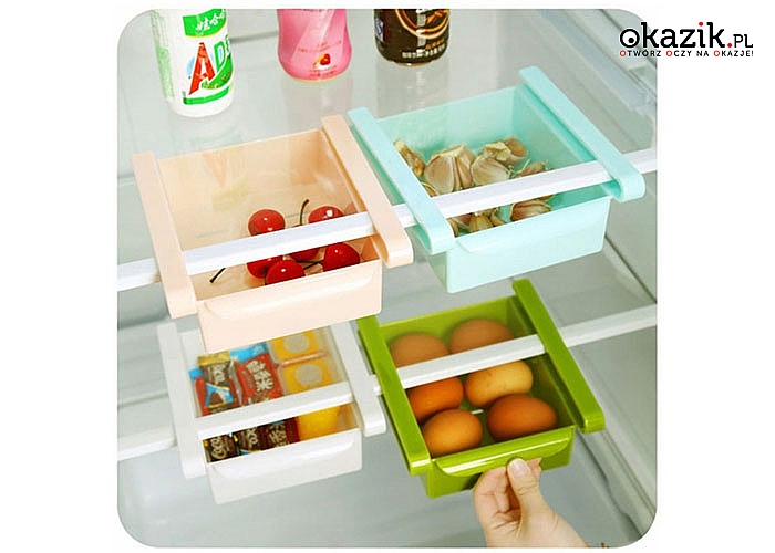 Zadbaj o porządek w swojej lodówce! Dodatkowa szuflada do przechowywania artykułów spożywczych.