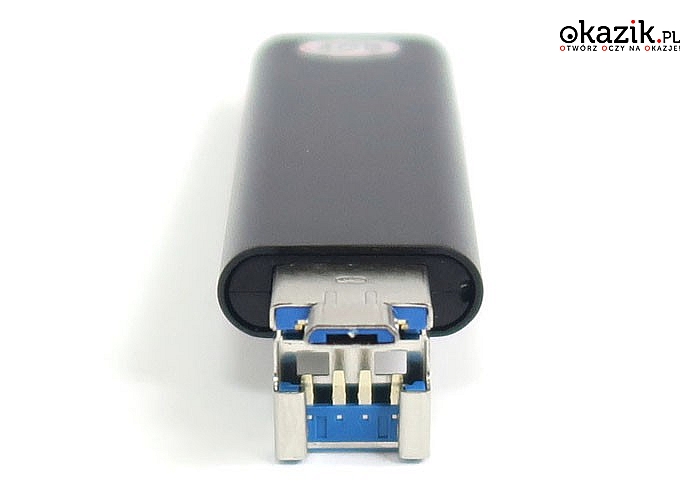 Wysokiej jakości dyktafon cyfrowy w kształcie mini pendrive z wbudowaną pamięcią wewnętrzną 4GB.