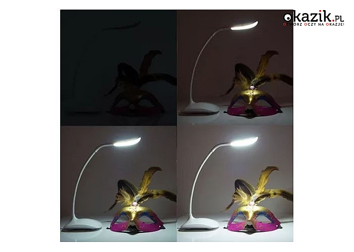 Lampka Biurkowa! Touch Panel Obracana LED! 360°! Unikatowy design!