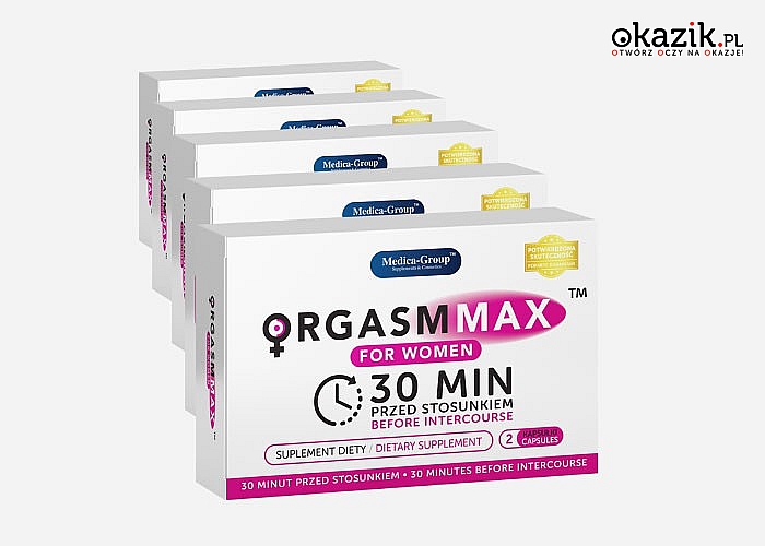 Doznania na 100%! Orgasm Max dla kobiet i mężczyzn!