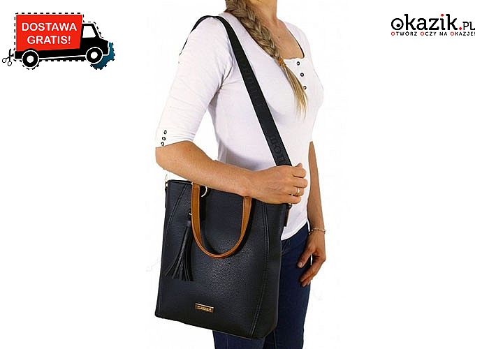 Piękna i praktyczna torebka marki MONNARI .Model idealny do stylizacji, miejskiej,biurowej czy sportowej