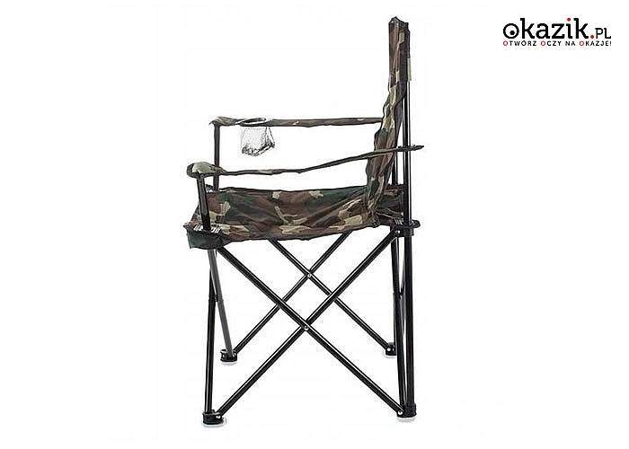 Składane krzesełko, niezbędne dla każdego wędkarza oraz przydatne turyście czy na koncerty i spotkania w plenerze