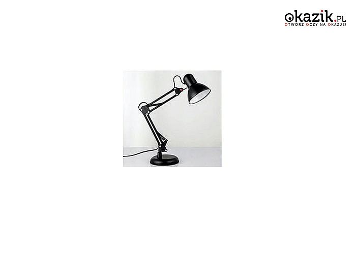 Lampka biurkowa kreślarska z żarówką LED ponadczasowy wygląd i zastosowanie