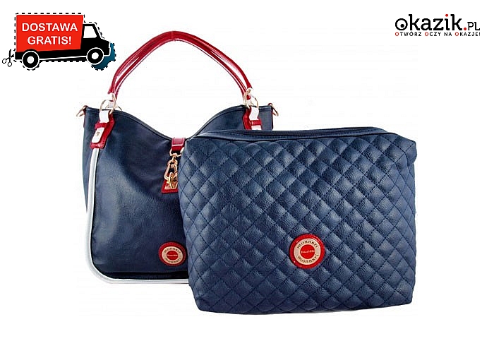 Absolutny HIT 2 torebki w cenie 1!!!!  W zestawie torebka typu Shopper oraz mniejsza pikowana w stylu Chanel