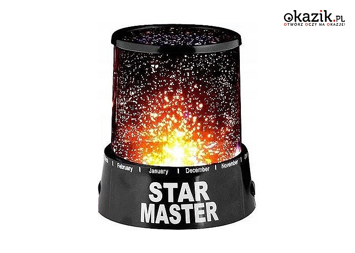 Kawałek gwieździstego nieba w Twoim domu! Lampka nocna Star Master – projektor gwiazd!