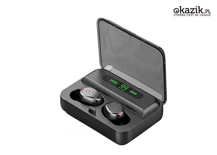 Słuchawki bezprzewodowe ich kompaktowy kształt i designerski wygląd sprawią, że zawsze będziesz mieć je przy sobie