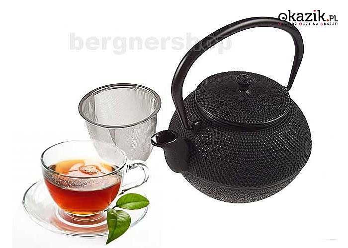 Żeliwny czajniczek pozwoli cieszyć się aromatem herbaty a postawiony na stole stanowić będzie elegancką dekorację