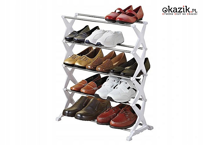 Wielopoziomowa półka na buty to niezbędny element wyposażenia każdego przedpokoju czy garderoby