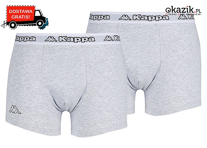 Męskie bokserki bawełniane od włsokiej firmy Kappa pełen komfort codziennego użytkowania