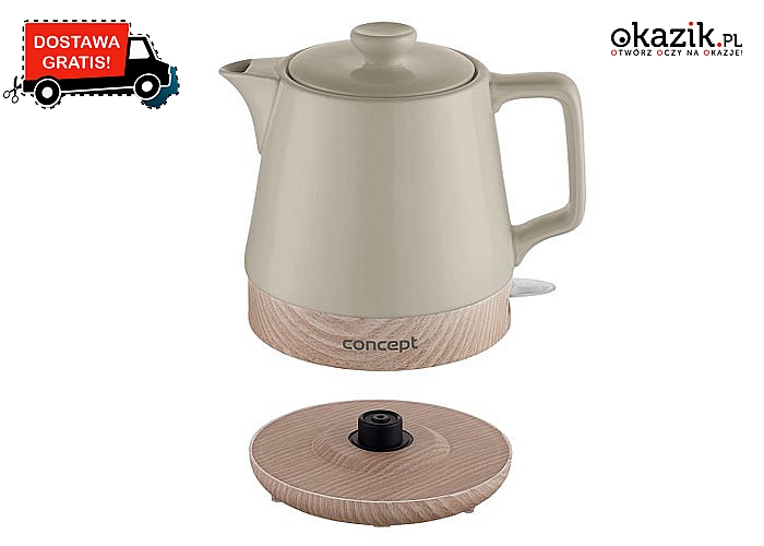Ceramiczny czajnik elektryczny to ponadczasowy dodatek do kuchni