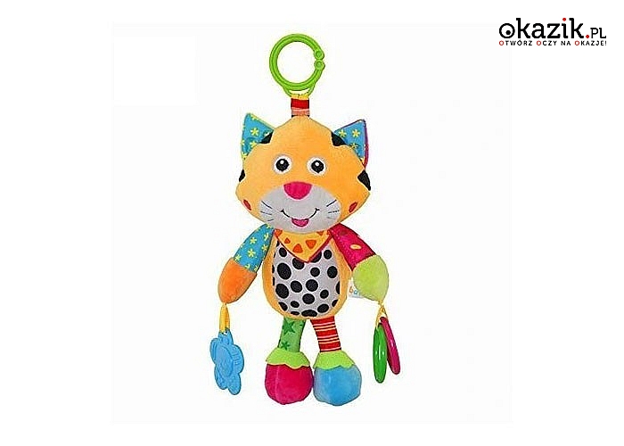 Pluszowa zabawka pobudzi wyobraźnię dziecka i jego zmysły, zainteresuje je wspaniałą zabawą, która pomoże mu w rozwoju