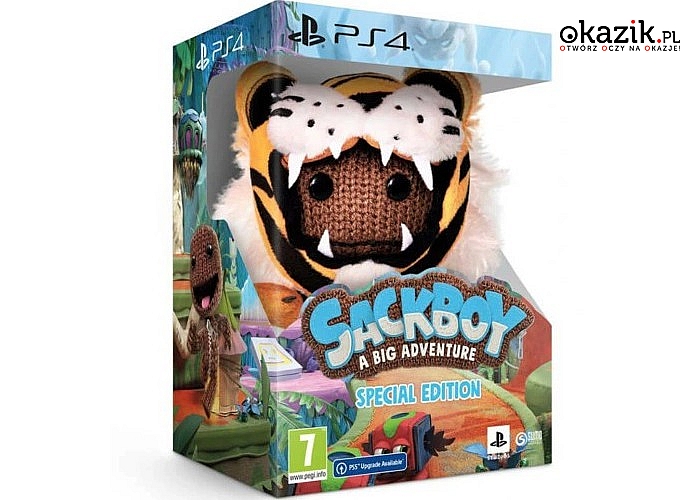 Sackboy: A Big Adventure - Special Edition Gra PS4 (Kompatybilna z PS5) W zestawie z maskotką !