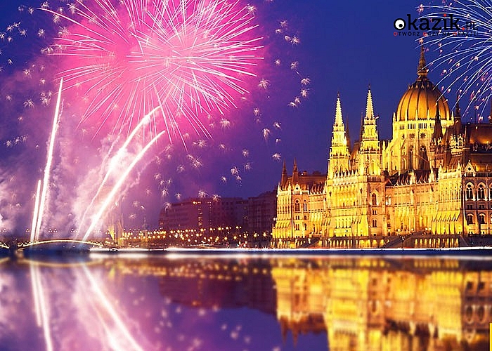 Rozświetlony Budapeszt nocą robi wrażenie! Musisz to zobaczyć, sylwestrowa noc na Węgrzech będzie niezapomniana
