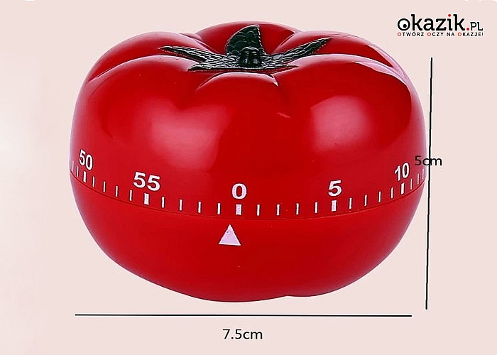 Unikatowy minutnik w kształcie pomidora nada charakteru każdej kuchni!