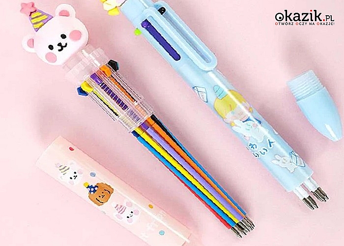 10 w 1! Fantastyczny, kolorowy długopis, który pokocha każde dziecko!