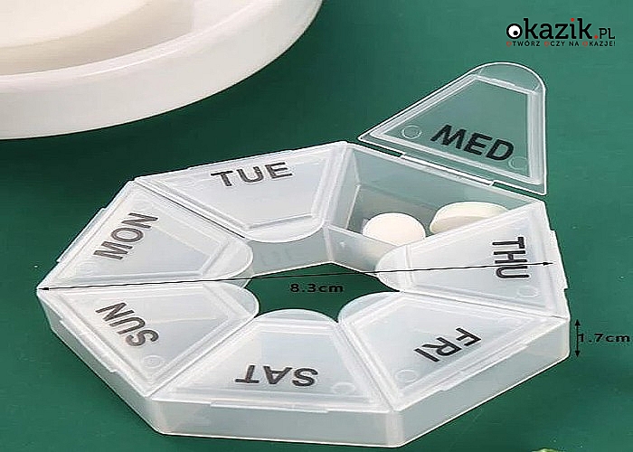 Kasetka na leki to proste rozwiązanie,aby przygotować leki na cały tydzień