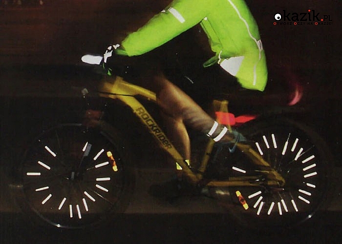 Rurki odblaskowe montowane na szprychy roweru - ZWIĘKSZ SWOJĄ WIDOCZNOŚĆ na drodze