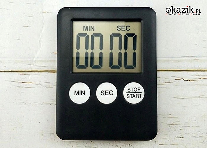 Elektroniczny minutnik kuchenny z magnesem zdecydowanie ułatwia przygotowanie potraw w kuchni