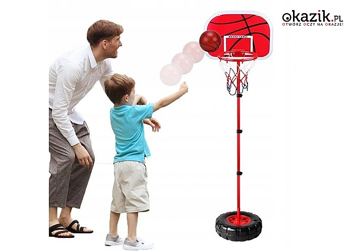 Zadbaj o zdrowe zwyczaje swojego dziecka! Mobilny zestaw do koszykówki!