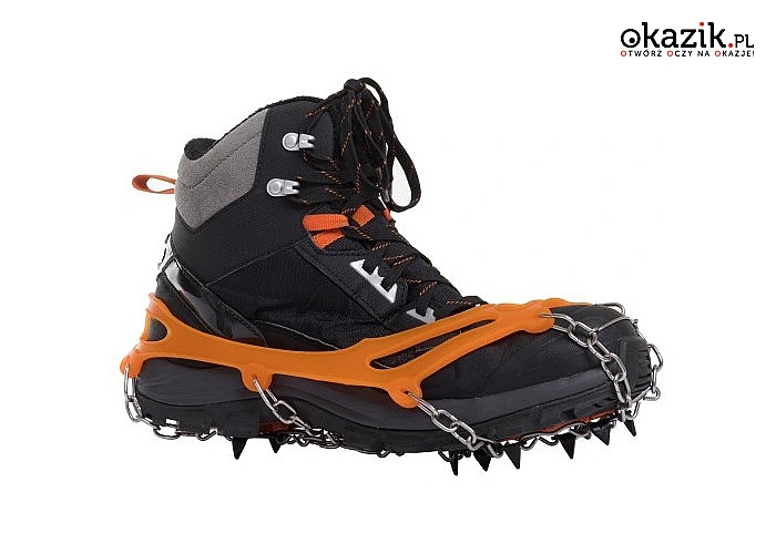 Łańcuchy z kolcami na buty zapewnią Ci bezpieczeństwo na górskich szlakach