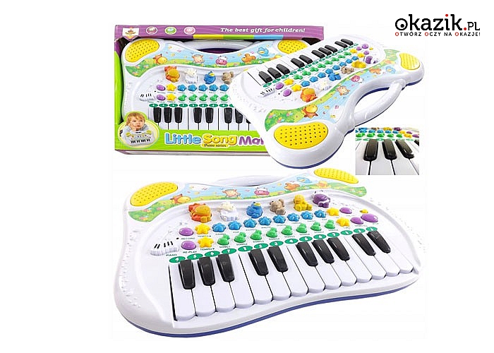 Organki – pianinko dla dzieci! Dźwięki zwierząt! Posiadają opcję nagrywania!