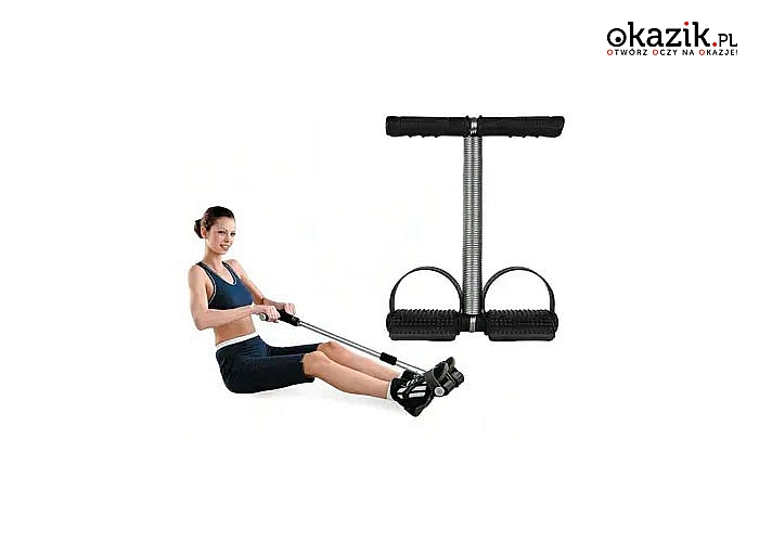Expander na nogi to rewelacyjne urządzenie do ćwiczeń mięśni brzucha, ud i nie tylko