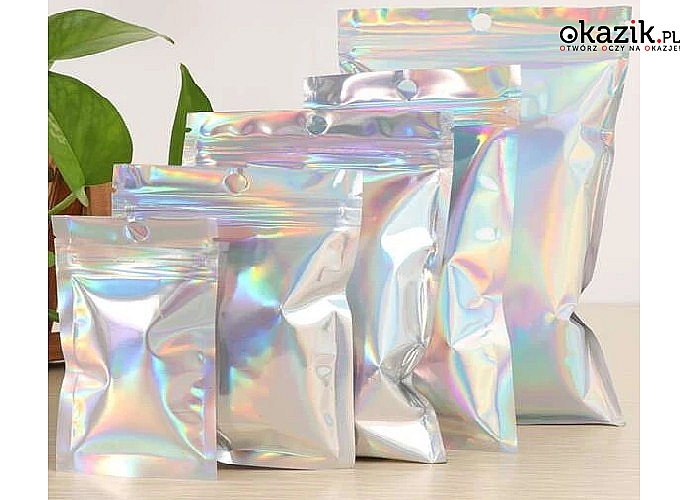 Estetycznie zapakowane produkty spożywcze! Holograficzne torebki strunowe.