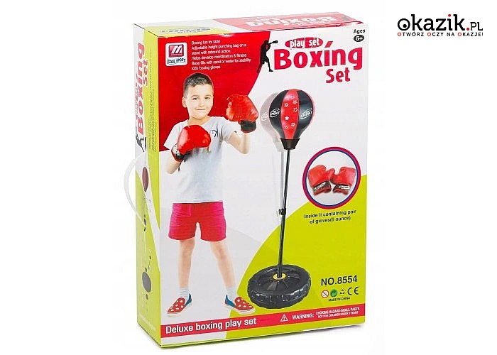 Zestaw bokserski to świetna zabawka na prezent dla każdego młodego sportowca