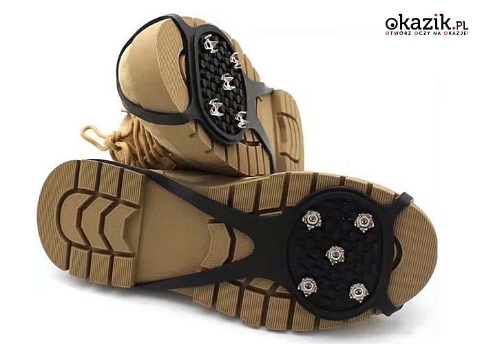 Antypoślizgowe nakładki na buty! Niezastąpione podczas zimowych spacerów i wędrówek.