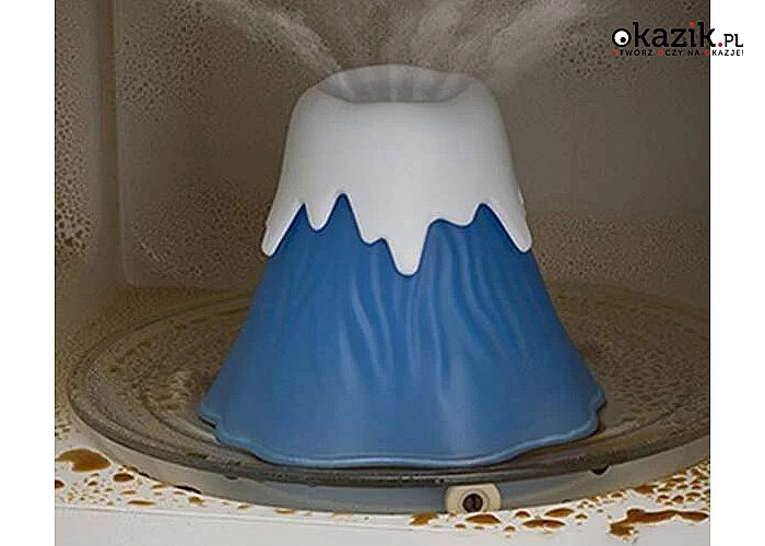 Wulkan na wodę! Idealny do czyszczenia brudnej kuchenki mikrofalowej!