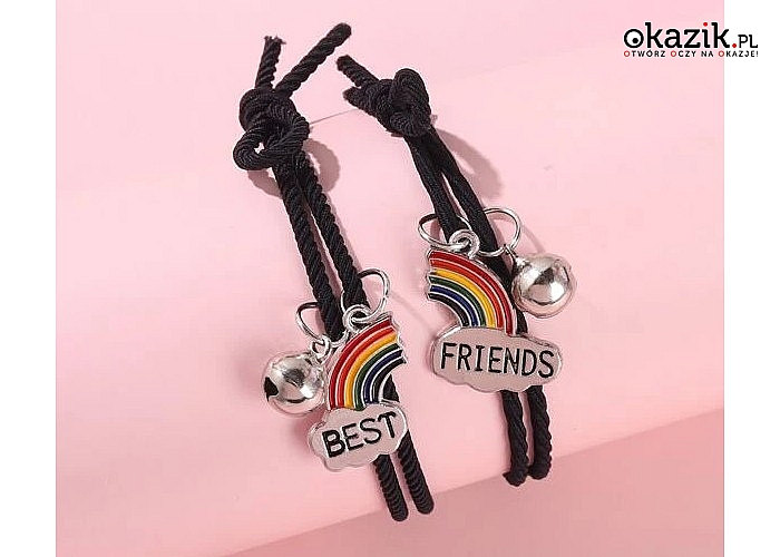 Best Friends! Zestaw bransoletek  z charmsem dla przyjaciół!