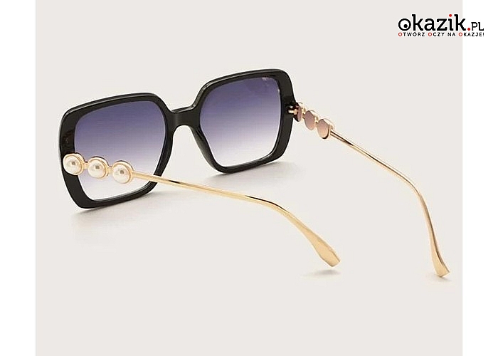 Okulary damskie przeciwsłoneczne kwadratowe wyglądają ekstrawagancko i niezwykle stylowo