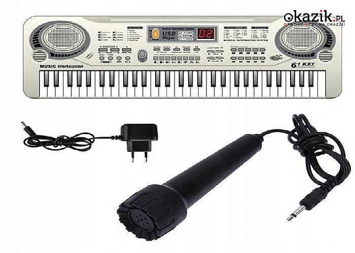Elektryczny keyboard dla ciekawych świata muzyki i dźwięków