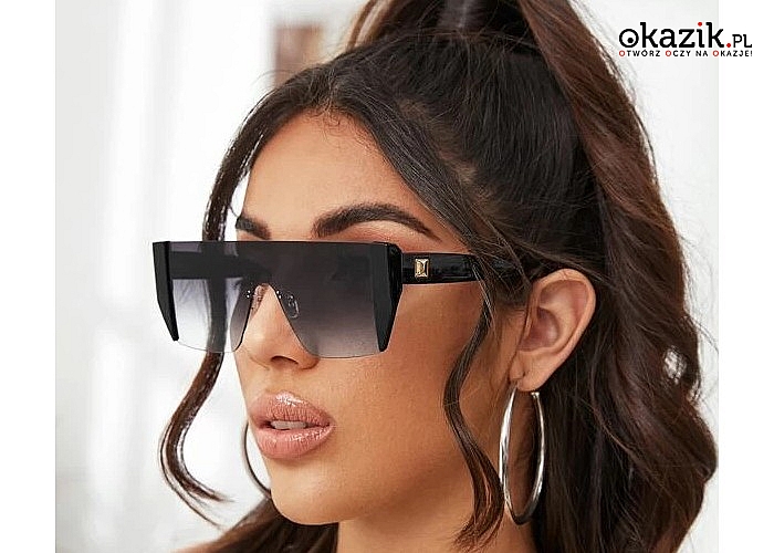 Okulary przeciwsłoneczne o nowoczesnym kształcie dodadzą charakteru letnim stylizacją