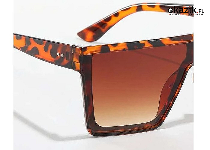 Kwadratowe okulary przeciwsłoneczne damskie dopasowane do letnich trendów