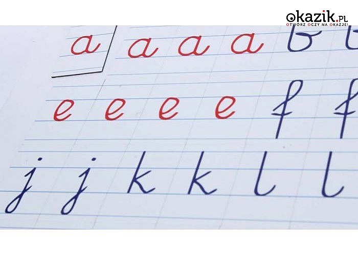 Alfabet magnetyczny MONTESSORI -literki pisane, Komplet pomocny w nauce pisania oraz czytania