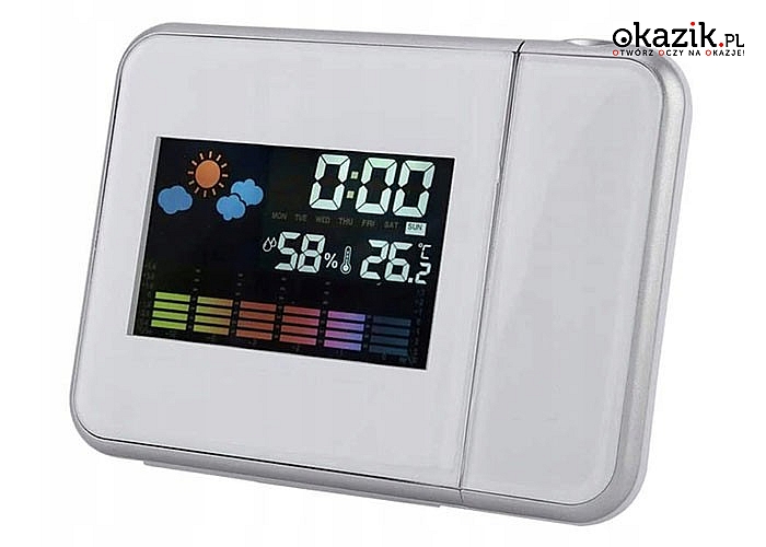 Stacja pogody z wbudowanym zegarkiem i kalendarzem - fantastyczny produkt, który musi znaleźć się na Twoim biurku!
