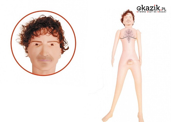 Miły pan dla kobiet i mężczyzn! Lalka erotyczna 3D z realistycznymi strefami intymnymi.
