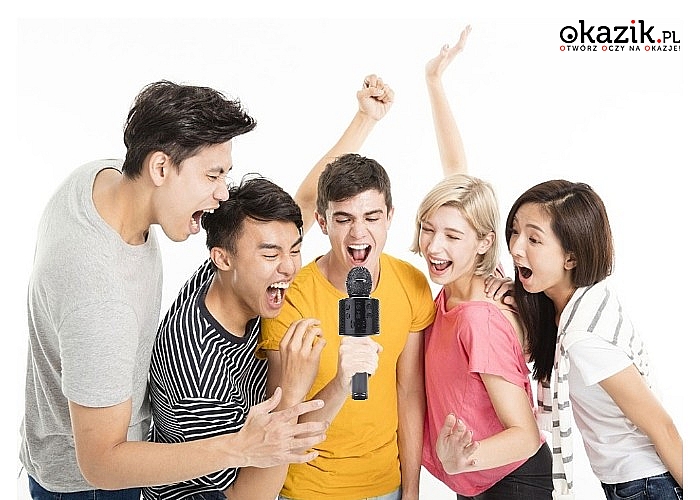 Bezprzewodowy mikrofon karaoke bluetooth! 4 kolory do wyboru!
