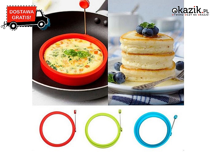 SUPER OKAZJA! Silikonowa forma do jajek oraz omletów z regulacją
