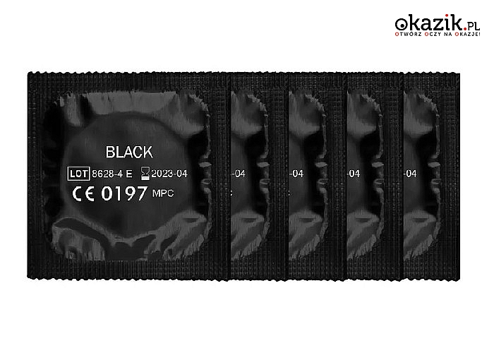 Idealnie gładko! Czarne prezerwatywy Amor Black. Opakowanie 5 sztuk.