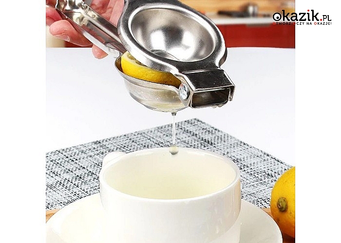 Za sprawą ręcznego wyciskacza do cytryn w szybki i prosty sposób uzyskasz świeży sok pełen witamin