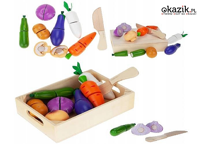 Drewniane warzywa do krojenia to wyjątkowa zabawka która cieszy i uczy
