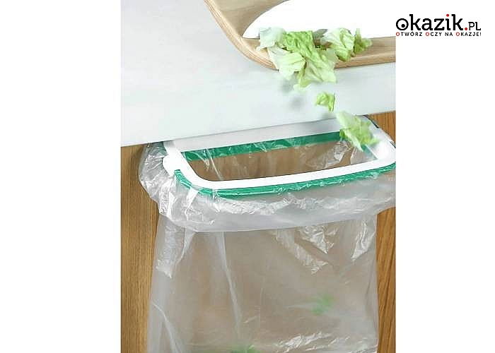 Praktyczny uchwyt na worki na śmieci usprawni utrzymanie porządku podczas przygotowywania posiłków