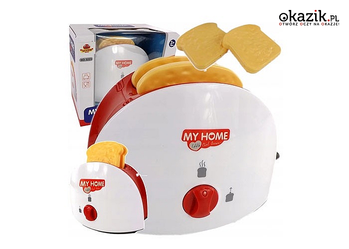 Toster z wyskakującymi grzankami! Zabawka dla dziecka, które uwielbia pomagać rodzicom w kuchni!