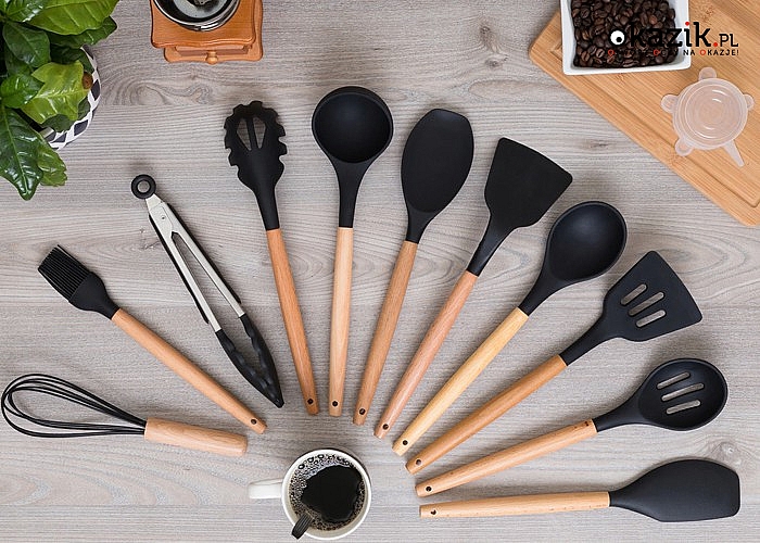 Silikonowy zestaw przyborów kuchennych! 12 elementów! Wszystko to, co potrzebujesz w kuchni!
