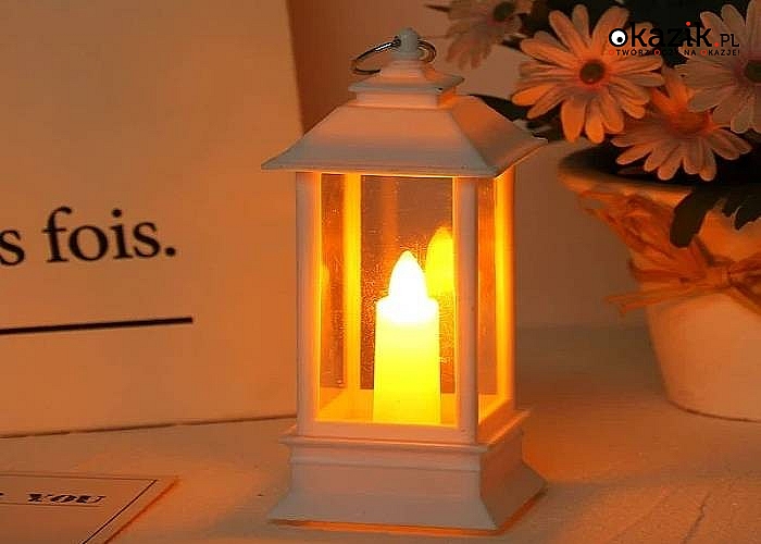 Latarenka z lampką LED sprawdzi się jako ozdoba do Twojego domu lub ogrodu